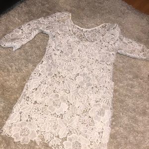 White lace dress